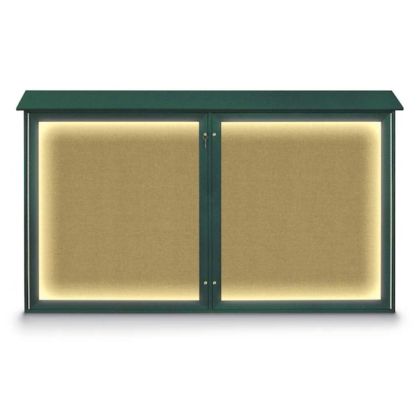 United Visual Products Anodized Aluminum Mouting Post, 2"x2"x96 UV1309-BLACK - main